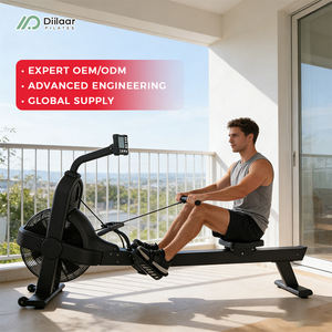 Rameur pliable pour la maison et les petits appartements, équipement de gym peu encombrant, fonctionnement silencieux - Product Image 1