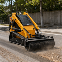 Minipala cingolata T360 con forza di sgancio di 3,5KN, benna da 0,1CBM, larghezza 910mm per lavori in giardino, fattoria e cortile