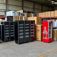 Réfrigérateur vertical vitré commercial pour bières, distributeur de boissons pour magasin
