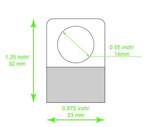 Dropshipping móc nhỏ giấy các tông rõ ràng dính treo nhựa tự dính treo Tab cho bao bì - Product Image 1