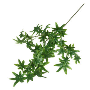 Branches de plantes artificielles en soie Lichao, feuilles d'érable et de Schefflera, pour la décoration de la maison et du jardin - Product Image 5