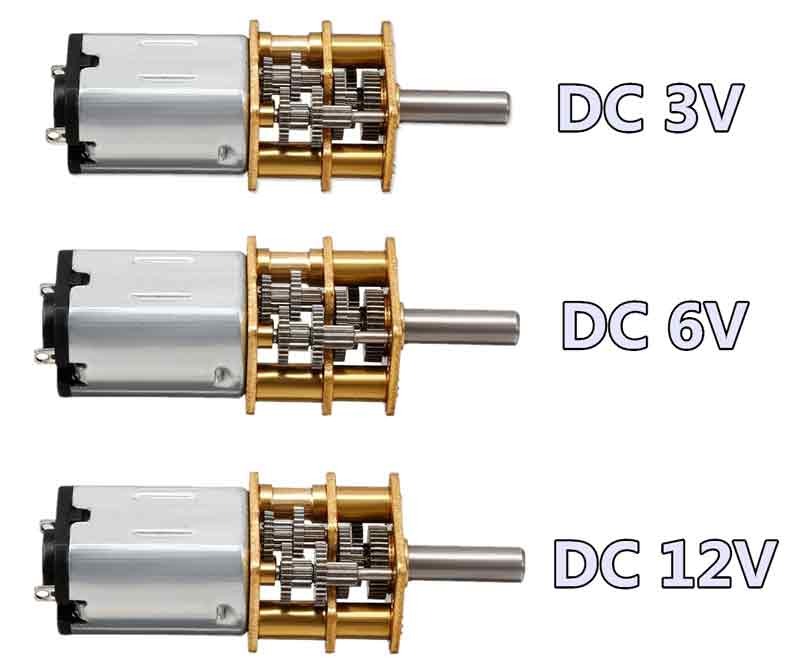 1PCS For GA12 For N20 Encoder DC 6V Metal Gear DC Motor Gearwheel High Torque 750rpm