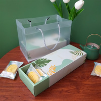 Boîtes en papier vertes de luxe pour biscuits de pâtisserie Boîte à macarons française Boîte cadeau à tiroir pour emballage de boulangerie sucrée