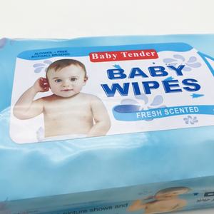 Lingettes humides pour bébé OEM/OBM sans parfum, échantillon gratuit, 99% d'eau pure et naturelle, hypoallergéniques pour peaux sensibles, sans peluches, déodorantes - Product Image 2