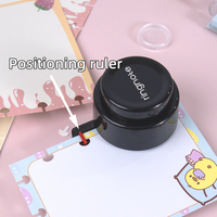 Perforateur de papier portable Ringnote à 2 trous en plastique, avec logo personnalisé, pour agenda, carnet et journal - En stock