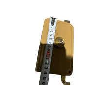 Serrure à cylindre en laiton poli LCKLUX 120 mm 140 mm, antivol, sécurité, 3 clés en fer, durable, installation facile, utilisation à domicile et au bureau