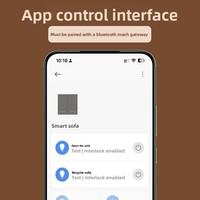 Contrôleur de bouton intelligent pour canapé Lingju, moteur unique 29V, tige télescopique, interrupteur de télécommande pour téléphone portable LJ-SFPB01 Officiel