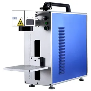 20w 30w 50w Mini portable fiber laser marking machine for metal factory direct sales price cnc mobile watch phones