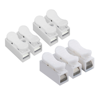 Connecteurs rapides Ch-2 CH2 2 broches Type de presse connecteur universel à ressort de câblage électrique autobloquant