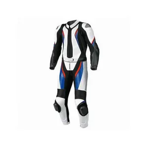 New-Leather Motorbike Racing suit Waterproof Motorcycle Racing High Quality New-Style Adjustable-Sleeve Motorbike Suit Biker Pu