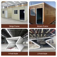 Casa Contenedor Plegable Prefabricada de Alta Calidad en China, Módulo Plegable de Lujo de 20 pies, Oficina Pequeña, Vivienda Compacta