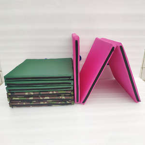 Tapis de gymnastique pliable en PVC léger à trois plis, épaisseur 4/5 mm, résistant à l'usure, équipement de fitness pour femmes à domicile - Product Image 4