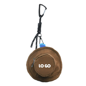 Moda sombrero forma Mini lápiz labial monedero Almacenamiento de llaves mosquetón bolsa Sling cosmético Tote colgante bolsas viaje maquillaje organizador - Product Image 2