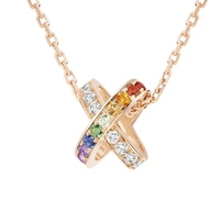 Bijoux en argent sterling 925S doré arc-en-ciel, bijoux arc-en-ciel, bijoux de nez arc-en-ciel, bijoux d'usine