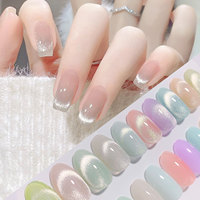 Gel UV Magnétique Effet Œil de Chat Cristal pour Ongles, Nouvelle Couleur Scintillante Éblouissante, Vernis à Ongles Gel UV, Top Coat Gel UV