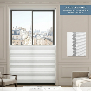 Tissu pour stores plissés alvéolés cellulaires sur mesure ODM/OEM de pointe pour fenêtres [Tissu uniquement] - Product Image 4