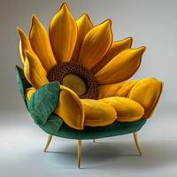 Canapé Sunflower, canapé individuel moderne, fauteuil de détente, style européen, doux, pour la maison, le salon, la chambre à coucher, le séjour, l'hôtel