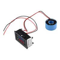 AC 50-500V LED Digital voltímetro amperímetro 10A 50A 100A 220V voltaje medidor de corriente probador Detector transformador de corriente