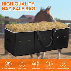 Échantillon gratuit de sacs à foin équestres pour chevaux - Mangeoire à foin pour chèvre, sac à foin pour chevaux, sac de rangement pour balles de foin, filet à foin à alimentation lente - Product Image 5