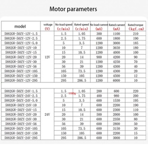 5882-50ZY 12V 24V 220KG DC <b>Worm</b> Geared Motor 1.5-296RPM Reversible Adjustable Speed With Self Lock for Electric Curtains - Product Image 6