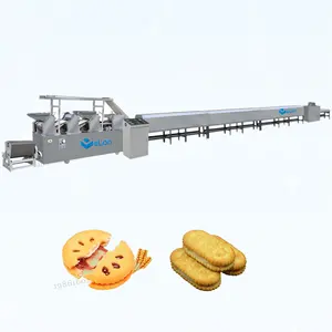 Mesin pembuat biskuit Wafer coklat otomatis kecil peralatan industri kualitas tinggi
