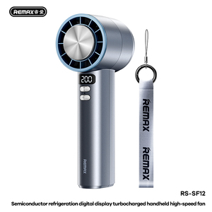 Remax RS-SF12 bán dẫn Quạt làm mát tốc độ 200 hiển thị kỹ thuật số ngay lập tức băng làm mát Turbo luồng không khí kép Quạt cầm tay di động - Product Image 1