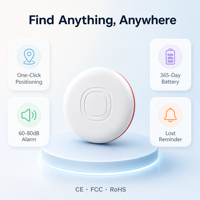 Traceur de bagages intelligent compatible avec Find My et Find Hub, localisateur d'objets Wi-Fi pour clés, sacs à dos, portefeuilles, animaux de compagnie, étanche