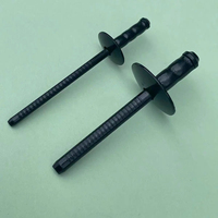 Rivets aveugles ouverts robustes pour énergie éolienne, noirs, en acier inoxydable DIN7337, diamètre 5/16, rivets POP