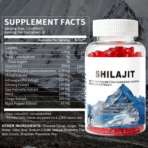 Shilajit de l'Himalaya de marque privée OEM bonbons gélifiés biologiques emballés individuellement antioxydant adulte original sans ajout naturel pur - Product Image 5