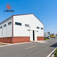 Almacén de Estructura de Acero Galvanizado Prefabricado Personalizado, Nave Industrial Metálica de Gran Envergadura, Edificio de Almacenamiento para Fábrica