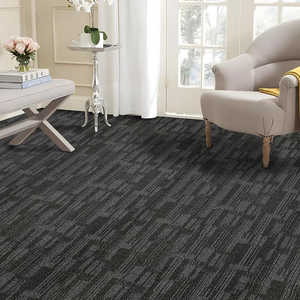 Loseta <span class=keywords><strong>de</strong></span> Alfombra Autoadhesiva <span class=keywords><strong>de</strong></span> Poliéster Negro para Interiores y Exteriores, <span class=keywords><strong>de</strong></span> Pared <span class=keywords><strong>a</strong></span> Pared, 24 x 24 Pulgadas, Altura <span class=keywords><strong>de</strong></span> Pelo <span class=keywords><strong>de</strong></span> 0.25 Pulgadas - Product Image 6