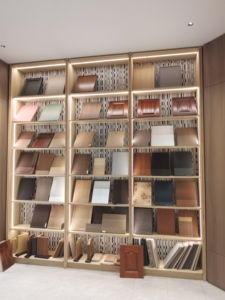 Meilleur prix Panneaux en fibre de bois Décoration murale Panneau acoustique à lattes en bois insonorisé pour intérieur - Product Image 4