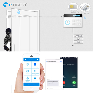 {Nhà sản xuất} etiger tuya nhà thông minh an ninh nhà chống trộm Wi-Fi GSM hệ thống báo động không dây nhà thông minh - Product Image 3