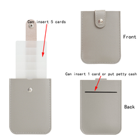 Porte-cartes d'identité et bancaires en cuir PU avec fermeture éclair, épaisseur 40 mm, anti-démagnétisation, pour passeport, 6 emplacements pour cartes