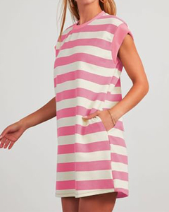 Club News Vestido Estampado Geométrico Verano 2024, Moda con Cortes Asimétricos y Vestidos Ajustados Estilo Con Bolsillos - Product Image 2