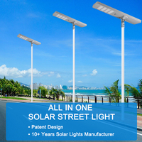 Lampadaire solaire intelligent Xiuben le plus lumineux, hors réseau, 200 Watts, autonettoyant, allumage/extinction automatique
