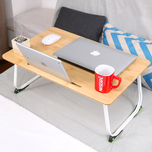Bàn Giường Gấp Bằng Gỗ Tre Bàn Máy Tính Xách Tay Có Thể Gập Lại Bàn Để Máy Tính Xách Tay Dễ Uốn Sáng - Product Image 2