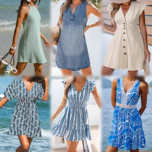 Lote de Vestidos de Verano Surtidos al por Mayor, Excedente de Stock, Paquete Mixto para Mujer, Vestidos Mini de Playa para Reventa - Product Image 3
