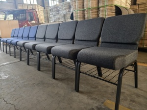 Sillas Modernas Apilables para Teatro, Auditorio, Salón, Iglesia, para Uso en Escuelas y Hospitales, Venta al por Mayor de Fábrica - Product Image 4