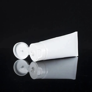 Toptan boş 5ml 10ml 15ml 20ml 30ml 50ml 100ml 150ml beyaz plastik PE kozmetik sıkmak yüz yıkama tüpü ile Flip Top kapak - Product Image 4