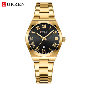 <span class=keywords><strong>Orologio</strong></span> da Polso <span class=keywords><strong>di</strong></span> <span class=keywords><strong>Lusso</strong></span> da <span class=keywords><strong>Donna</strong></span> CURREN 9095 Impermeabile al Quarzo in Acciaio Inossidabile Dorato - Product Image 2