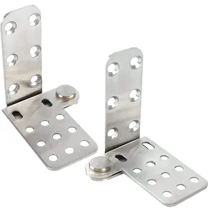 Door Pivot Hinges 180 Degree Heavy Duty Hinges for Wood Doors Shaft 304 Stainless Steel Top and Bottom Set Pivot Hinge System