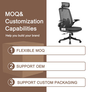 <span class=keywords><strong>Chaise</strong></span> pivotante en maille ergonomique moderne avec dossier haut et soutien lombaire, appui-tête réglable, accoudoirs 4D, confortable, <span class=keywords><strong>bureau</strong></span>, tâches à domicile - Product Image 5