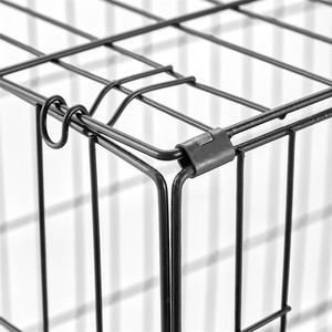 Toptan özelleştirilmiş büyük Pet kafesleri kenkentaşınabilir demir tel katlanır köpek kafes kapalı ve açık kullanım için araba sandık ve köpek evi - Product Image 5