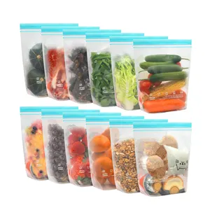 하이 퀄리티 방수 투명 페바 가방 사용자 정의 재밀봉 ECO 야채 저장 가방 도매 페바 식품 포장 가방