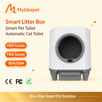 Bac à litière intelligent pour chat Hippo CH-ICB019, toilette automatique autonettoyante pour chat, contrôle par application, grande capacité de 80L, bac à déchets pour animaux de compagnie