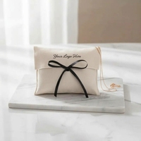 Sac enveloppe portable réutilisable en coton écologique personnalisé avec logo pour cosmétiques et petits cadeaux – Vente en gros