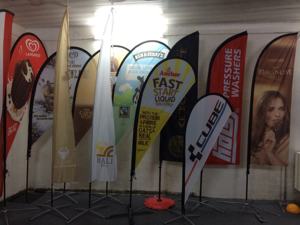 Bandera de Playa de 60*240cm, Banderas Tipo Blade para Cafeterías, Tiendas, Pizzerías Nuevas, Supermercados, Promoción, Publicidad, Sin Asta - Product Image 5