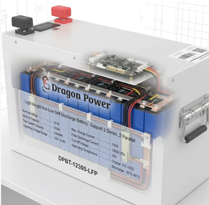 Batterie LiFePO4 12,8 V 300 Ah avec BMS 4S150A intégré, écran LCD Bluetooth, 6000 cycles, batterie solaire - Product Image 4