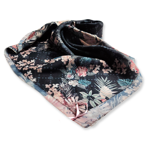 Hijab bufanda de algodón musulmán Keiko manga corta uso diario impresión Digital negro mujeres hecho a mano OEM servicio impresión Digital - Product Image 4